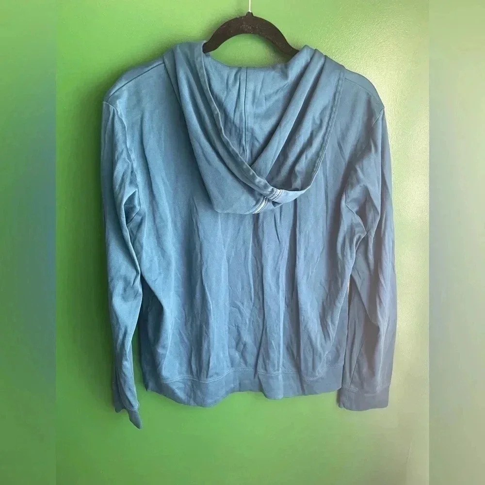 CLEARANCE! Banana Republic Women’s Blue‎ Zip Up Hoodie Size Medium EUC! - Picture 4 of 5